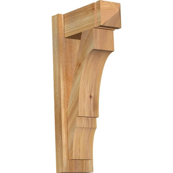 Ekena Millwork Balboa Arts & Crafts Rough Sawn Outlooker, Western Red Cedar, 6"W x 14"D x 26"H OUT06X14X26BOA03RWR - main
